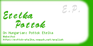 etelka pottok business card